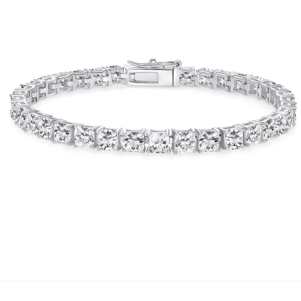 Tennis Bracelet 14k gold plated 4mm 8 inches - Picture 3 of 13